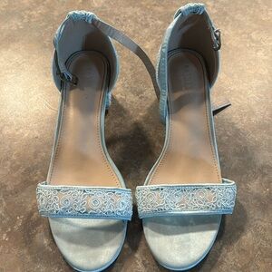 Kailee P. Crochet Lace Block Heel